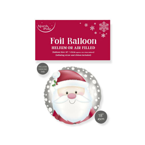 Picture of FOIL BALLOON - SANTA HEAD 18 INCH